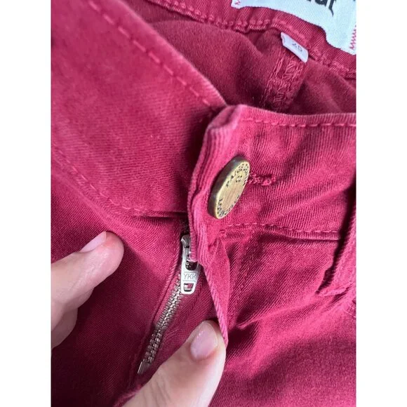 Paige Verdugo Ultra Skinny Womens 25 Red Jeans Comfort Office Cotton/Elastane - Picture 3 of 16